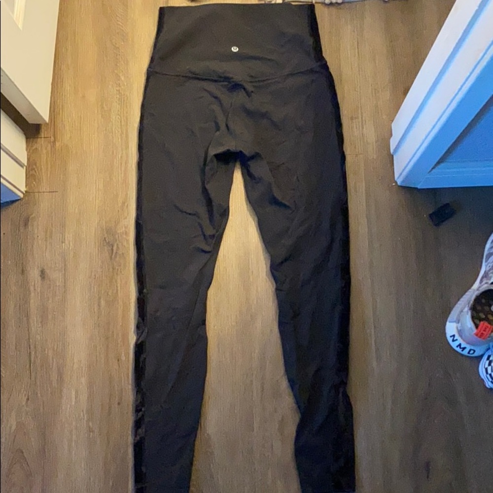 Black velvet align pant LULULEMON